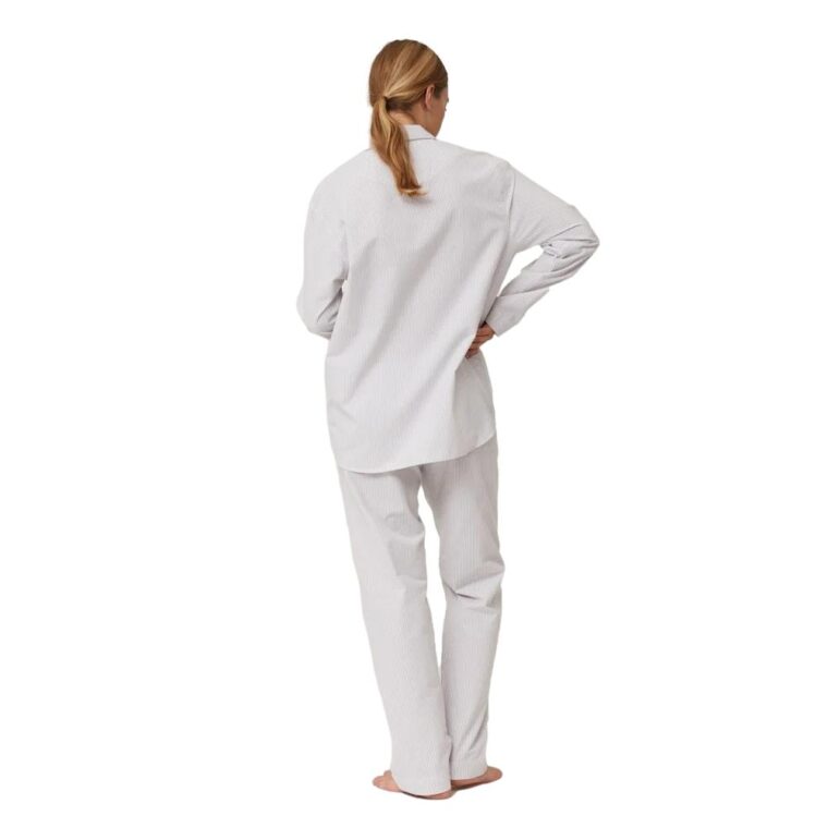 Unisex Pajama Set Gray/White-4