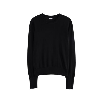 Merino R-neck Sweater Black-1
