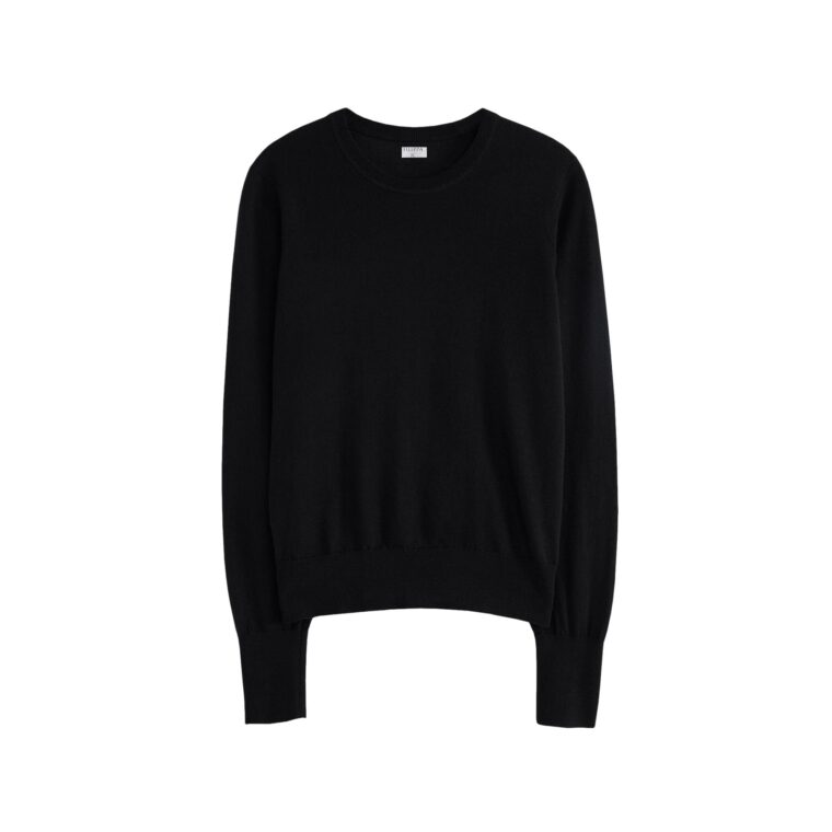 Merino R-neck Sweater Black-1