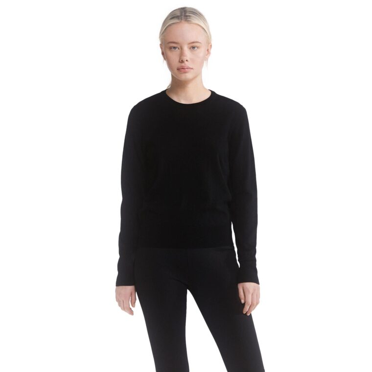 Merino R-neck Sweater Black-2