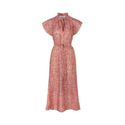 Karookh Long Dress Ditsy Clay-1