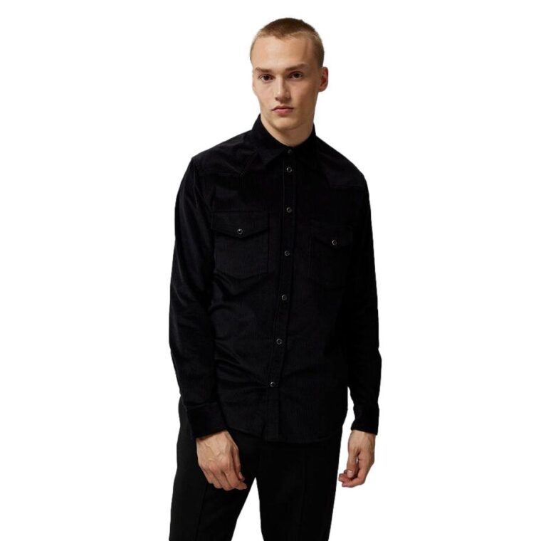 Tarp Cord Shirt Black-2