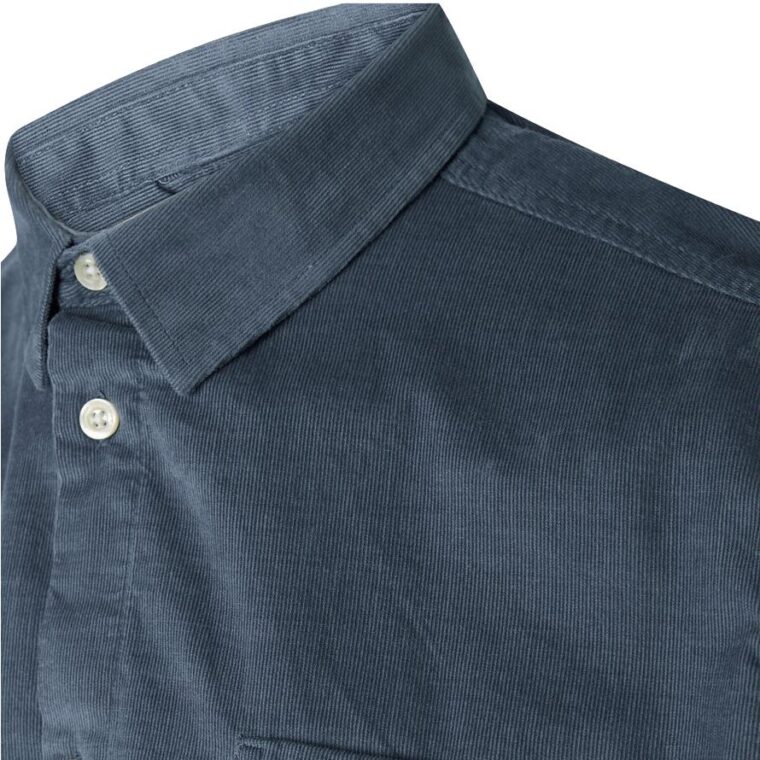 Baby Cord Shirt China Blue-3