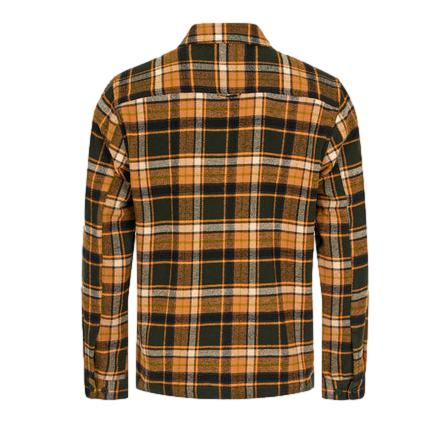 Checked Flannel Overshirt Forrest Night-2
