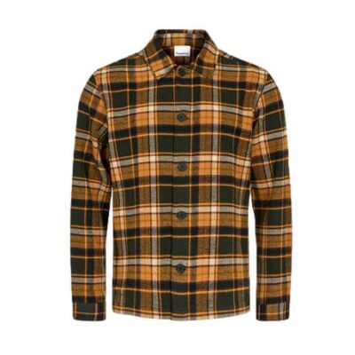 Checked Flannel Overshirt Forrest Night-1