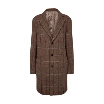 Retro Coat Brown Check-1