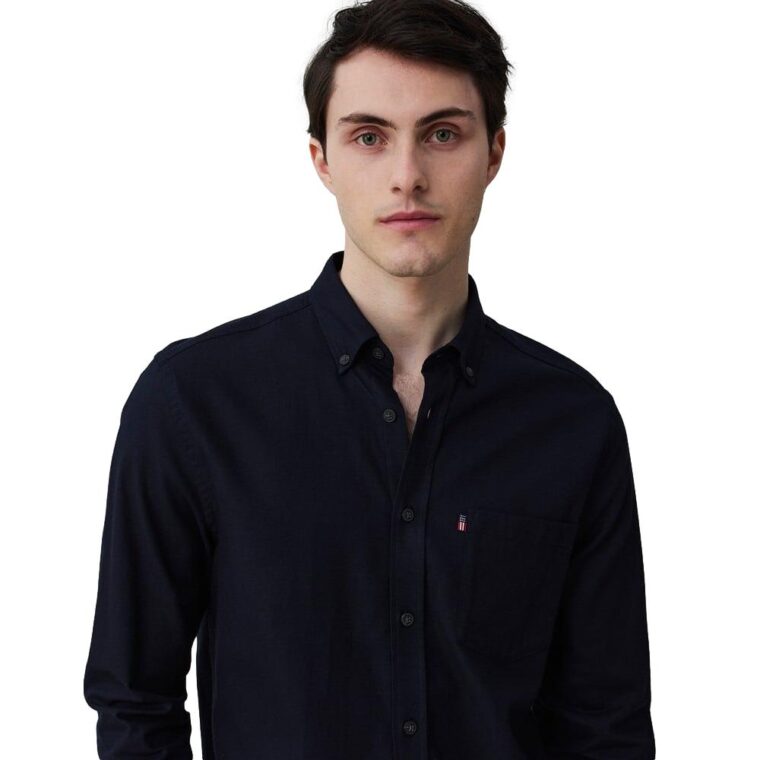 Peter Lt Flannel Shirt Dark Blue-4