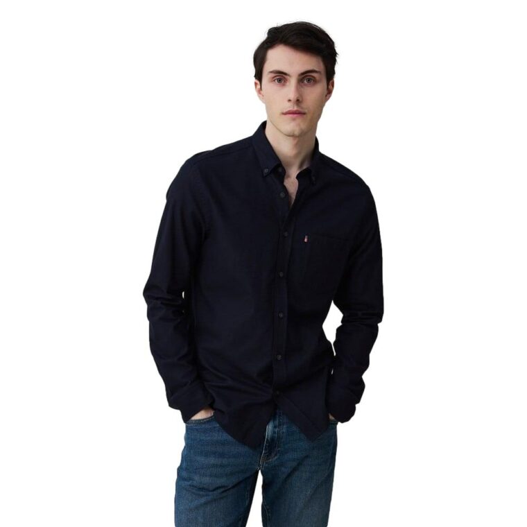 Peter Lt Flannel Shirt Dark Blue-2