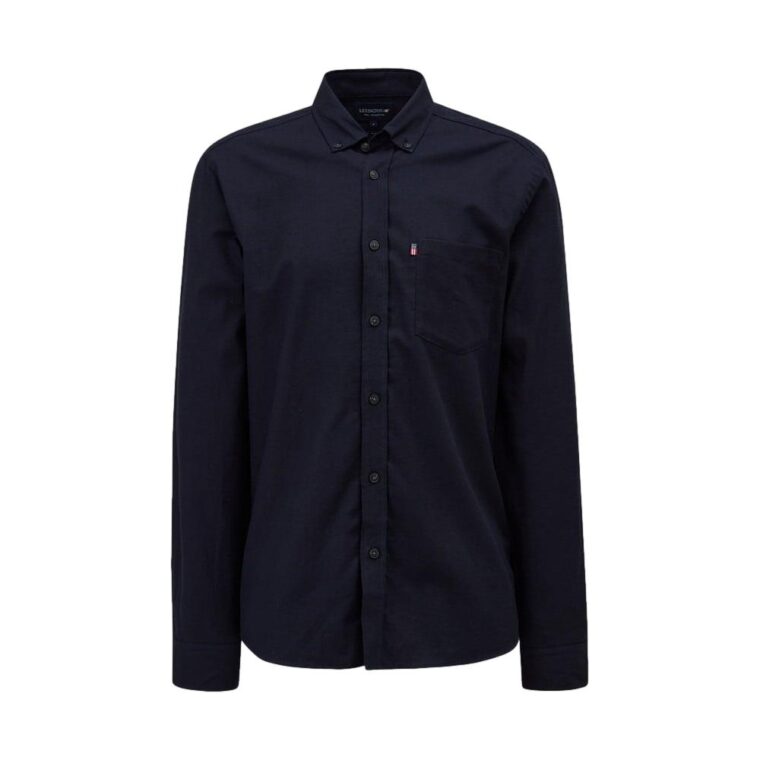 Peter Lt Flannel Shirt Dark Blue-1