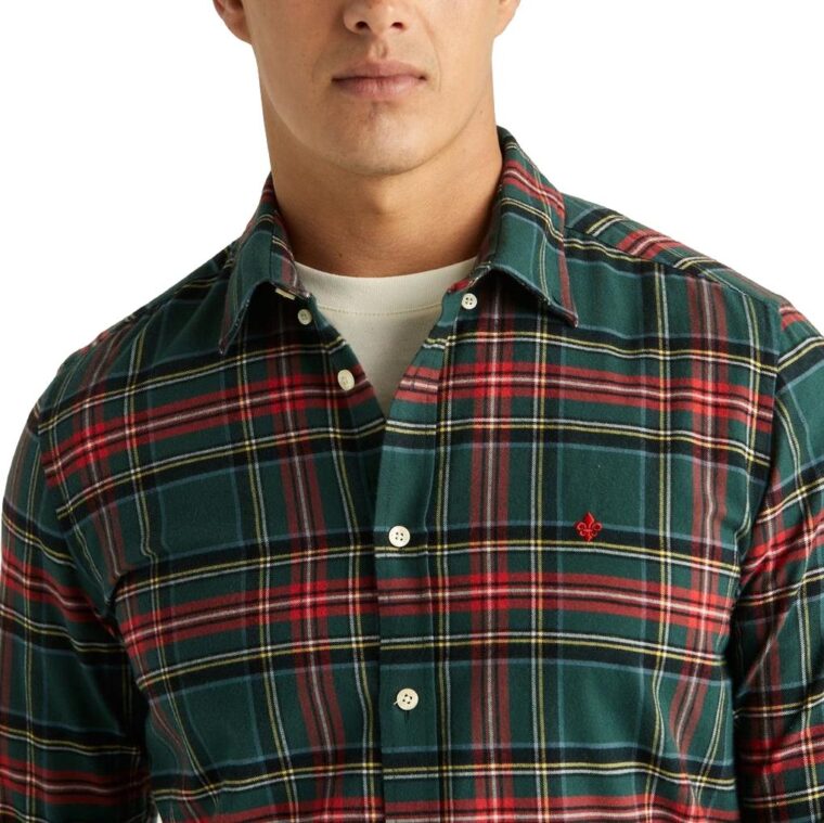 Smedley Flannel Shirt Red-3