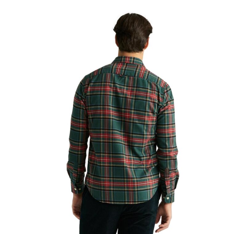 Smedley Flannel Shirt Red-2