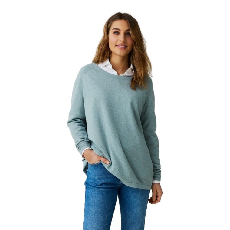 Lea Sweater Light Blue Melange-2