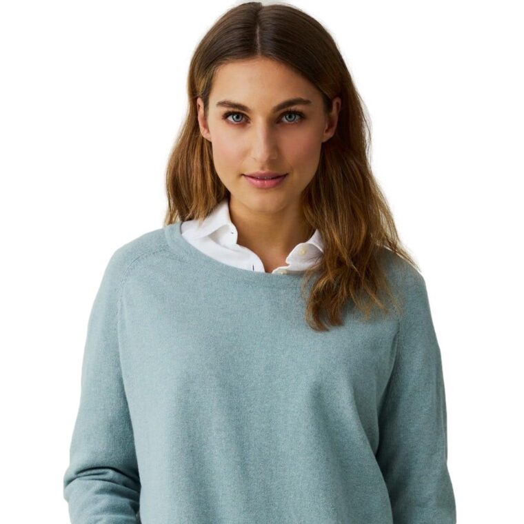 Lea Sweater Light Blue Melange-4