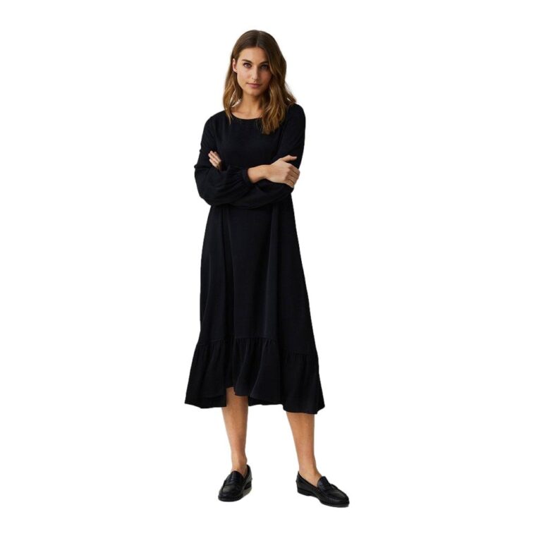 Kinsley Crepe Dress Black-2